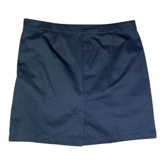 Lands' End Women's Size 14 School Uniform Skort Skirt Navy Blue Magnet Buttons - Picture 4 of 7